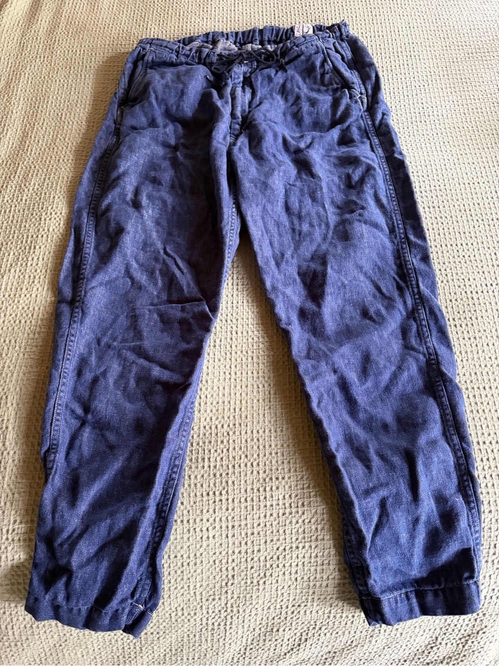 OrSlow Men’s 100% Linen Casual Drawstring Pants